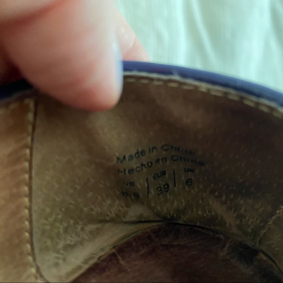 Aldo Purple Leather Loafers/Flats, size 8.5 - Picture 4 of 7